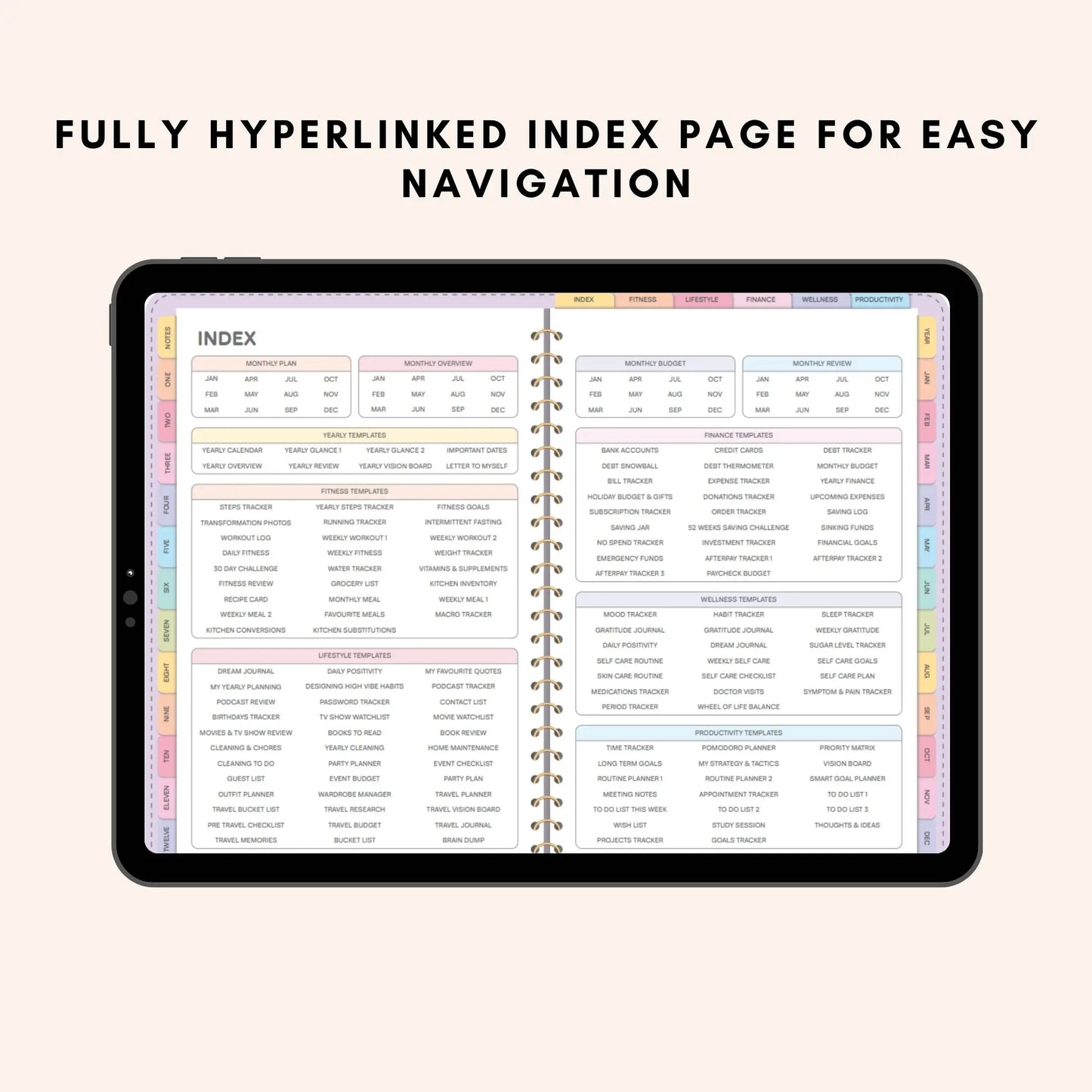 All-in-One Digital Planner 2025, 2026, 2027 | Hyperlinked Digital Journal | GoodNotes & Notability PDF Planner | Weekly & Daily Layouts Ezze Planova