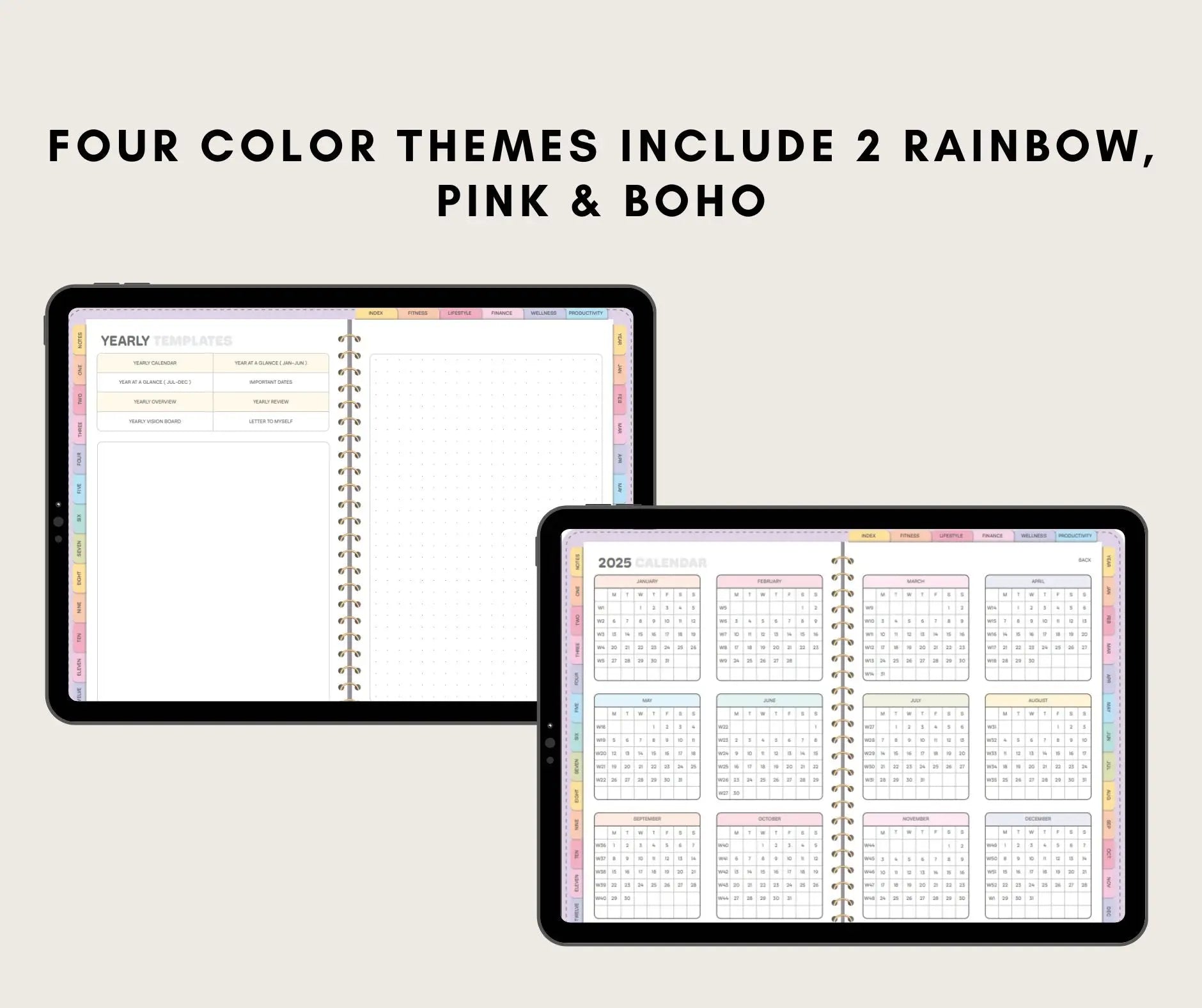 All-in-One Digital Planner 2025, 2026, 2027 | Hyperlinked Digital Journal | GoodNotes & Notability PDF Planner | Weekly & Daily Layouts Ezze Planova
