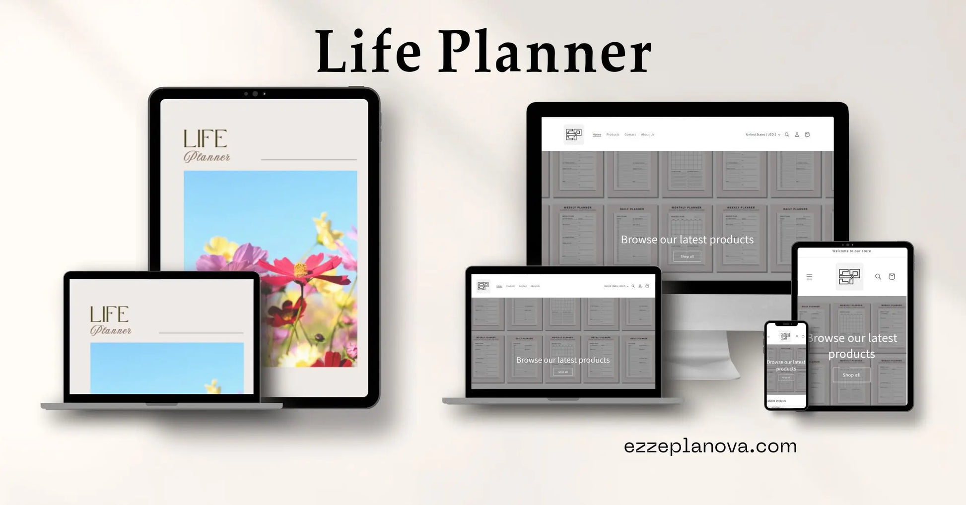 Digital Life Planner for iPad & GoodNotes – All-in-One PDF for Productivity, Finance & Self-Care Ezze Planova