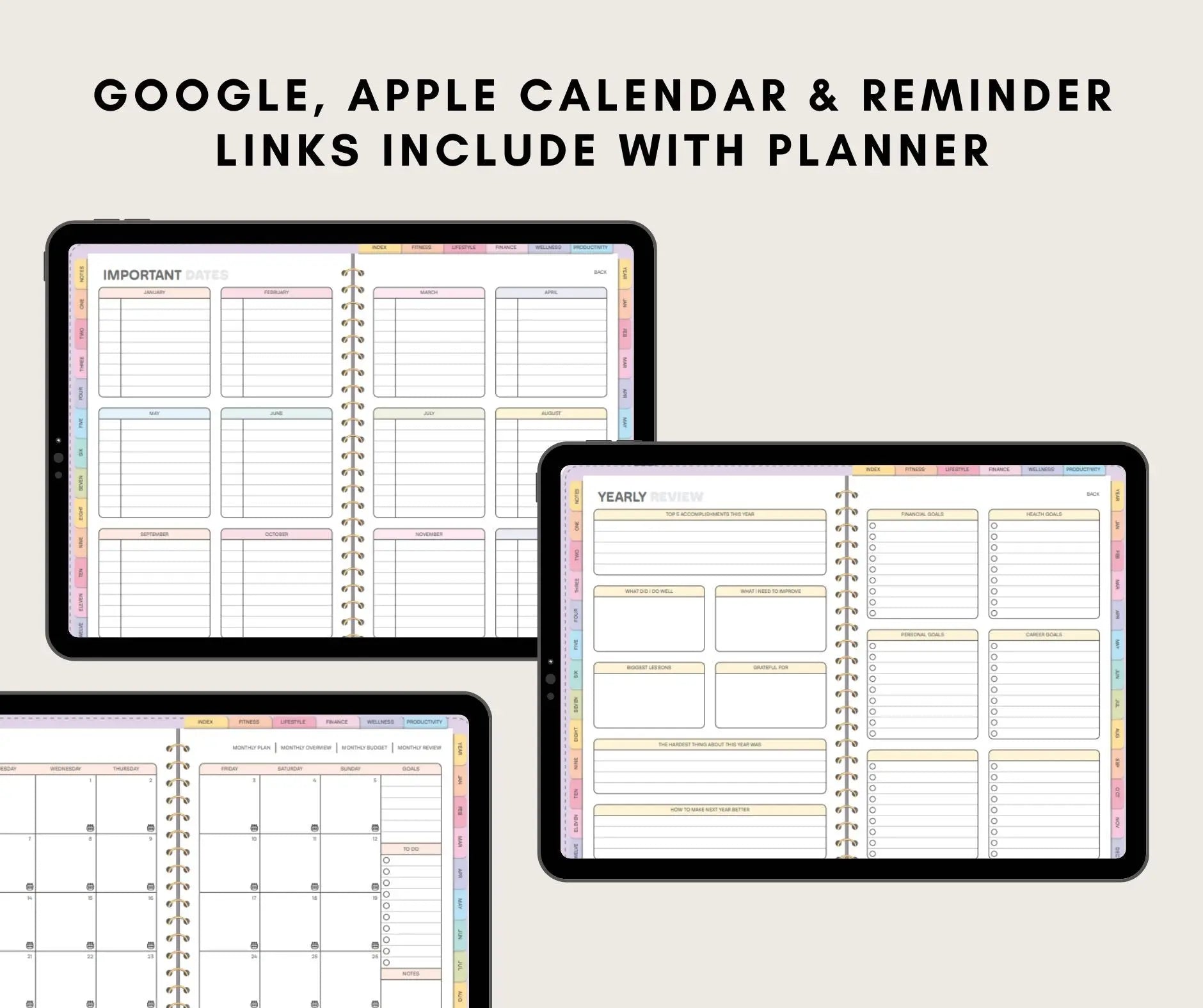 All-in-One Digital Planner 2025, 2026, 2027 | Hyperlinked Digital Journal | GoodNotes & Notability PDF Planner | Weekly & Daily Layouts Ezze Planova